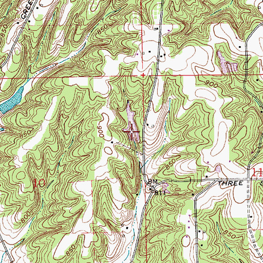 Topographic Map of Merriman Lake, IN