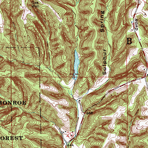 Topographic Map of Schact Lake, IN