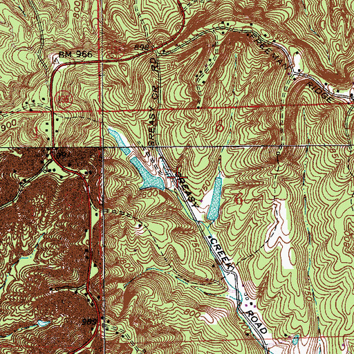 Topographic Map of Willcraft Lake Lower Dam, IN
