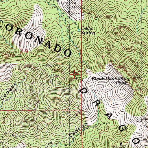 Topographic Map of Escapule Mine, AZ