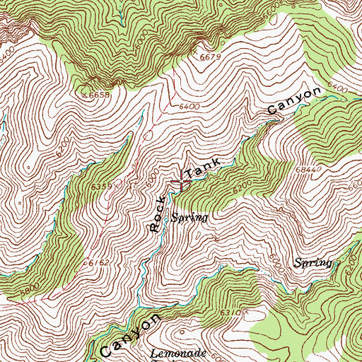 Topographic Map of Tea Bag Springs Number Two, AZ