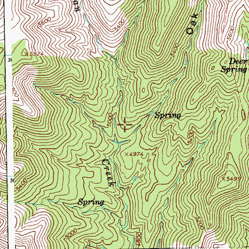 Topographic Map of Lower Indian Corral, AZ