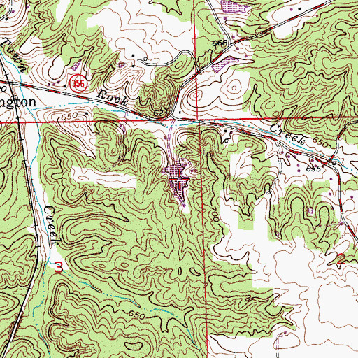 Topographic Map of Arthur S Kingman Lake, IN