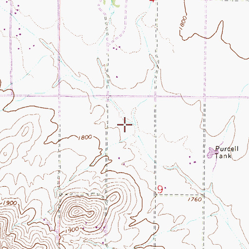 Topographic Map of Desert Lake Wash, AZ