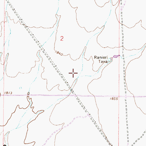 Topographic Map of Ranieri Tank Wash, AZ