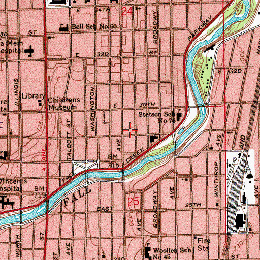 Topographic Map of Sunny Mount Church, IN