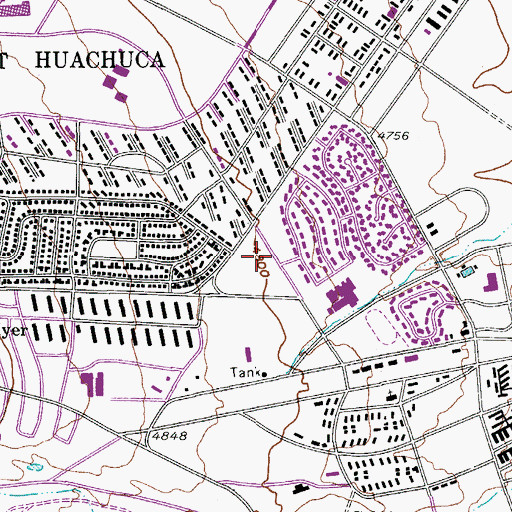 Topographic Map of Colonel Smith Middle School, AZ
