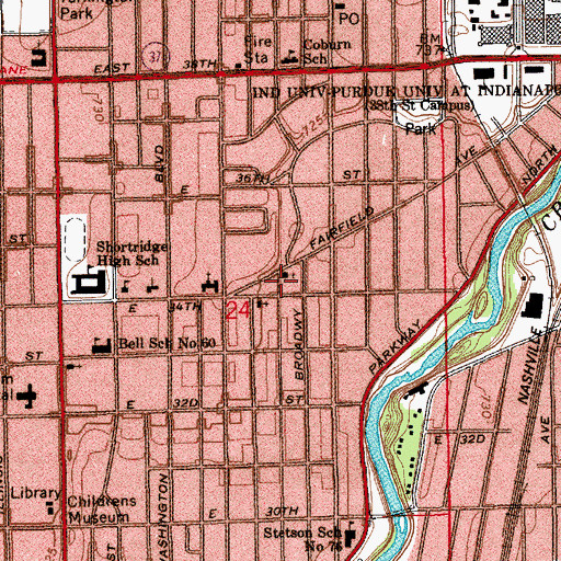 Topographic Map of Our Redeemer Evangelical Lutheran Church, IN