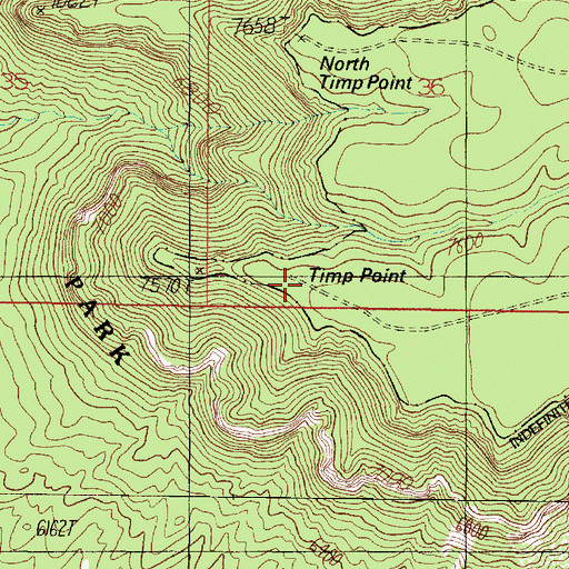 Topographic Map of Timp Point, AZ