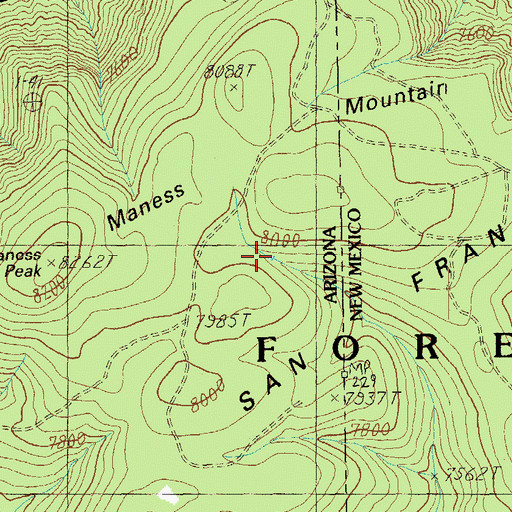 Topographic Map of Noland Tank, AZ