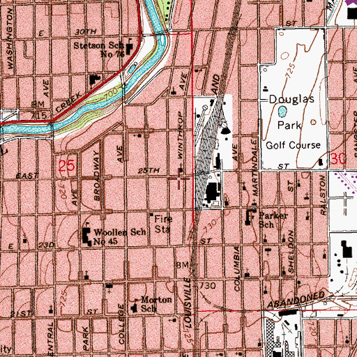 Topographic Map of Mount Eagle Independent Baptist Church, IN
