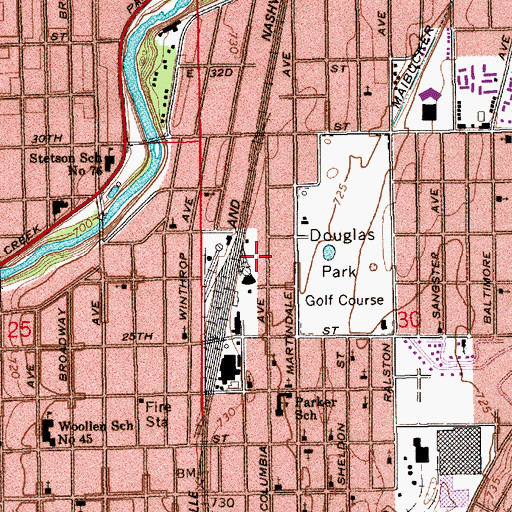 Topographic Map of Church of God in Christ, IN