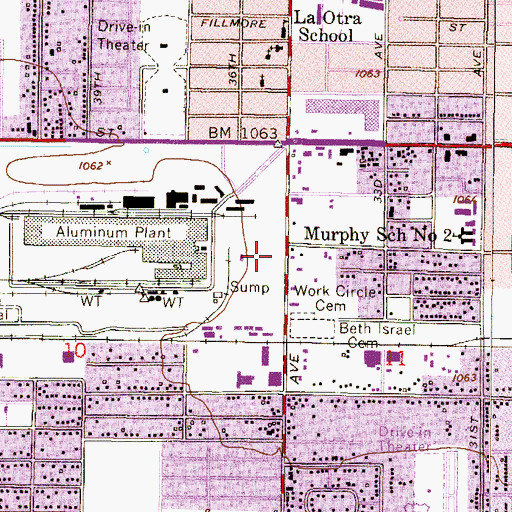 Topographic Map of Phoenix Post Office Capitol Station, AZ