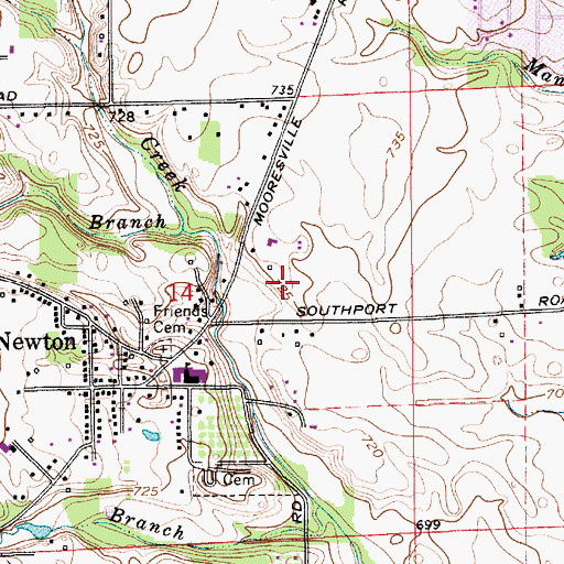 Topographic Map of Good Shepherd Baptist Church, IN