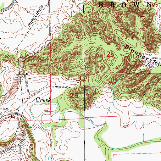 Topographic Map of Lynhurst Baptist Church, IN