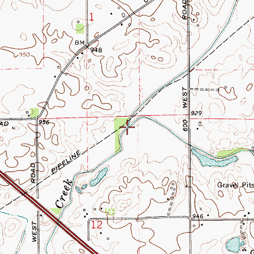 Topographic Map of South Fork Eel River, IN