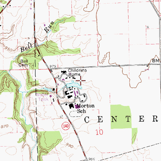 Topographic Map of Sulphur Spring, IN