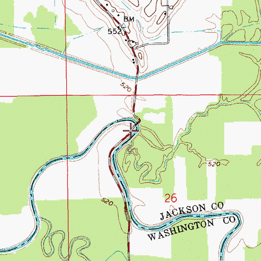 Topographic Map of Hendersons Ferry (historical), IN