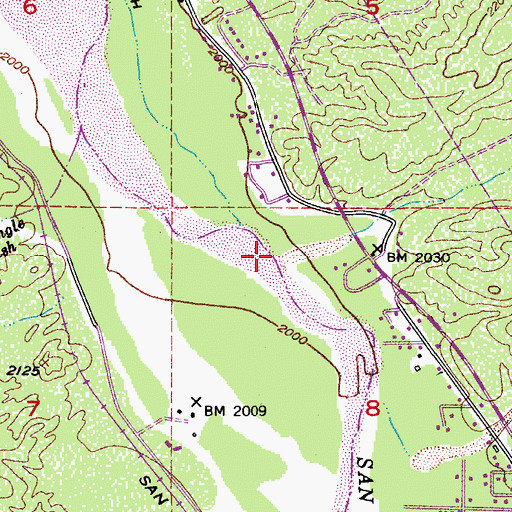 Topographic Map of Eskiminzin Wash, AZ