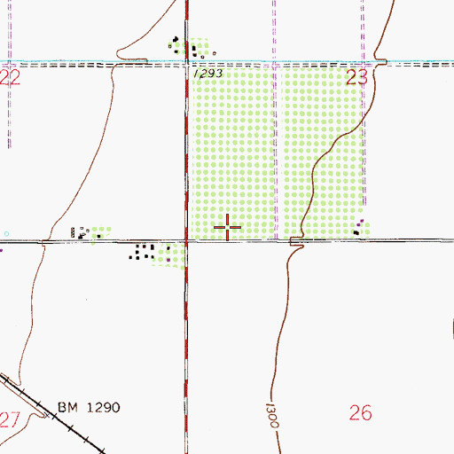Topographic Map of Higley Post Office, AZ