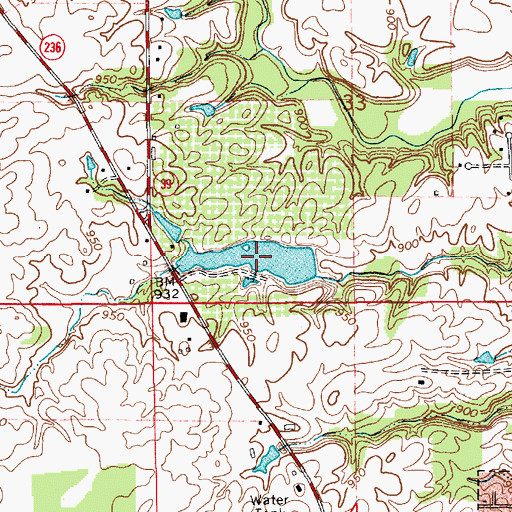 Topographic Map of Stout Lake, IN