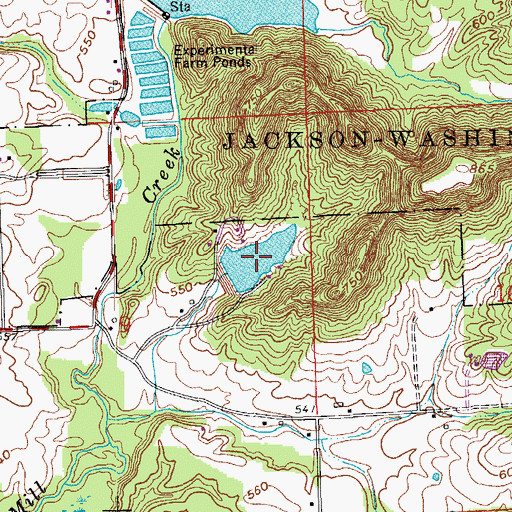 Topographic Map of Hillview Lake, IN