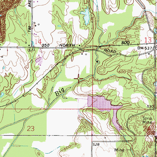 Topographic Map of Busseron Dam Number D-9, IN