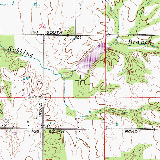 Topographic Map of Busseron Dam Number B-2, IN