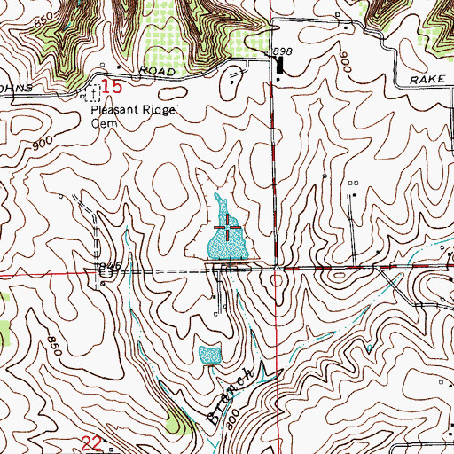 Topographic Map of Stumbler Lake Dam, IN