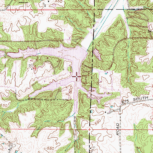 Topographic Map of Lake Helmerich, IN