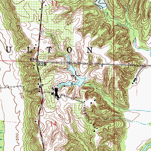 Topographic Map of Coffing Brothers Lake, IN