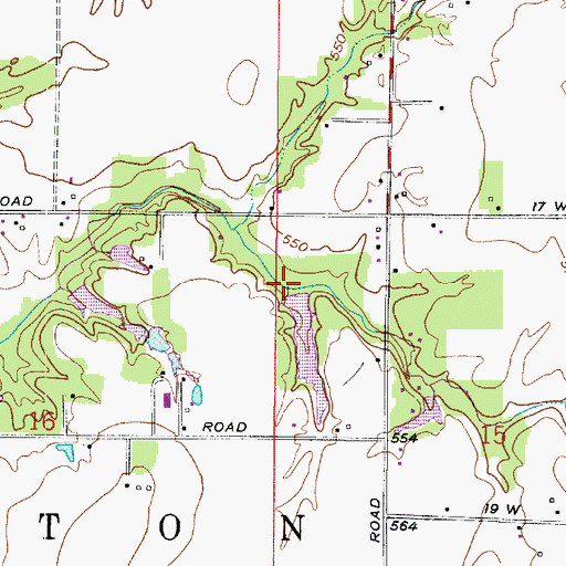 Topographic Map of Boyll Lake Dam, IN