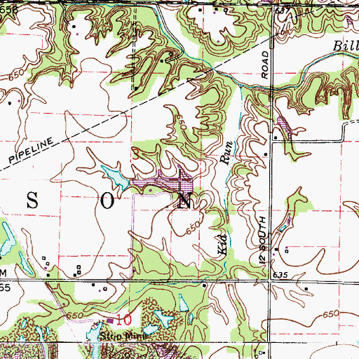 Topographic Map of Risslers Lake Dam, IN