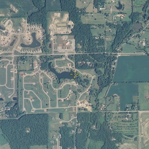 Aerial/Satellite Image of Eagle Lake Dam, IN