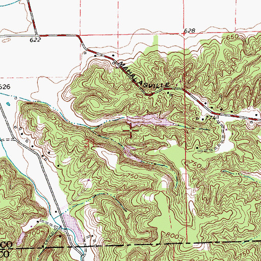 Topographic Map of Stockton Lake Dam, IN