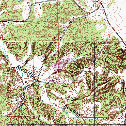 Topographic Map of Timber Ridge Lake, IN