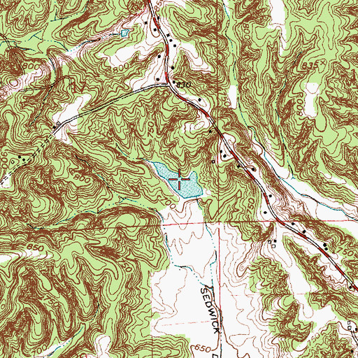 Topographic Map of Parker Lake, IN