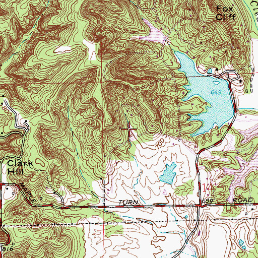 Topographic Map of Durham Drive Lake, IN