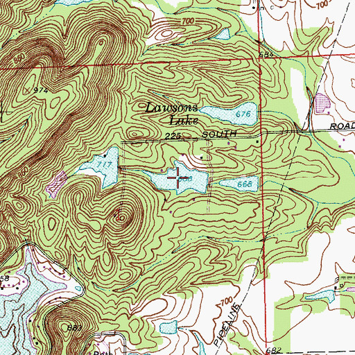 Topographic Map of Staller Lake, IN