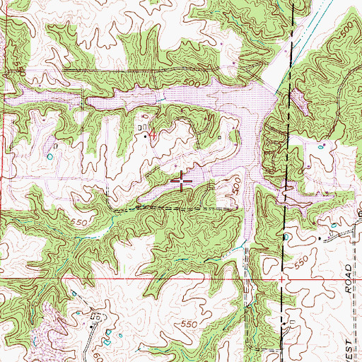 Topographic Map of Lake Edward, IN