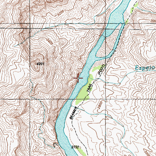Topographic Map of Espejo Creek, AZ