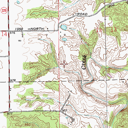 Topographic Map of WRBI-FM (Batesville), IN