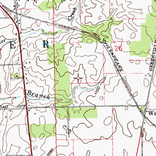 Topographic Map of WQLK-FM (Richmond), IN