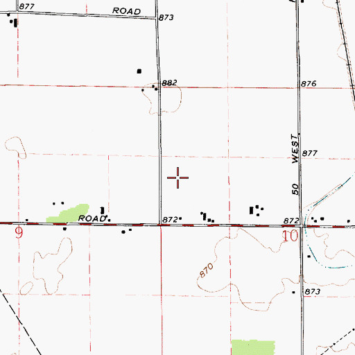 Topographic Map of Clark Airport (historical), IN