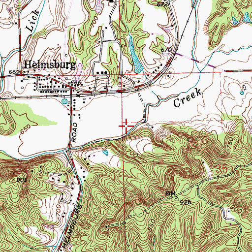 Topographic Map of Kenstin Manor Airport (historical), IN