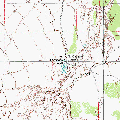 Topographic Map of Espinosa Well, AZ