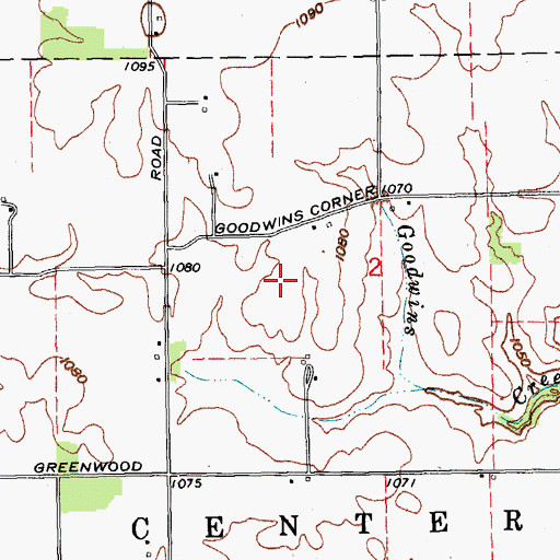 Topographic Map of E-Z Acres Airport (historical), IN