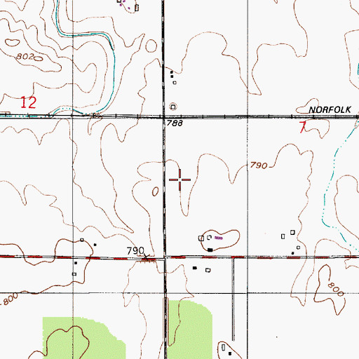 Topographic Map of Wilkins Strip Airport (historical), IN