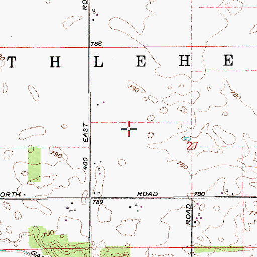 Topographic Map of Williamson Airport (historical), IN