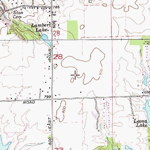 Topographic Map of Owen Field (historical), IN